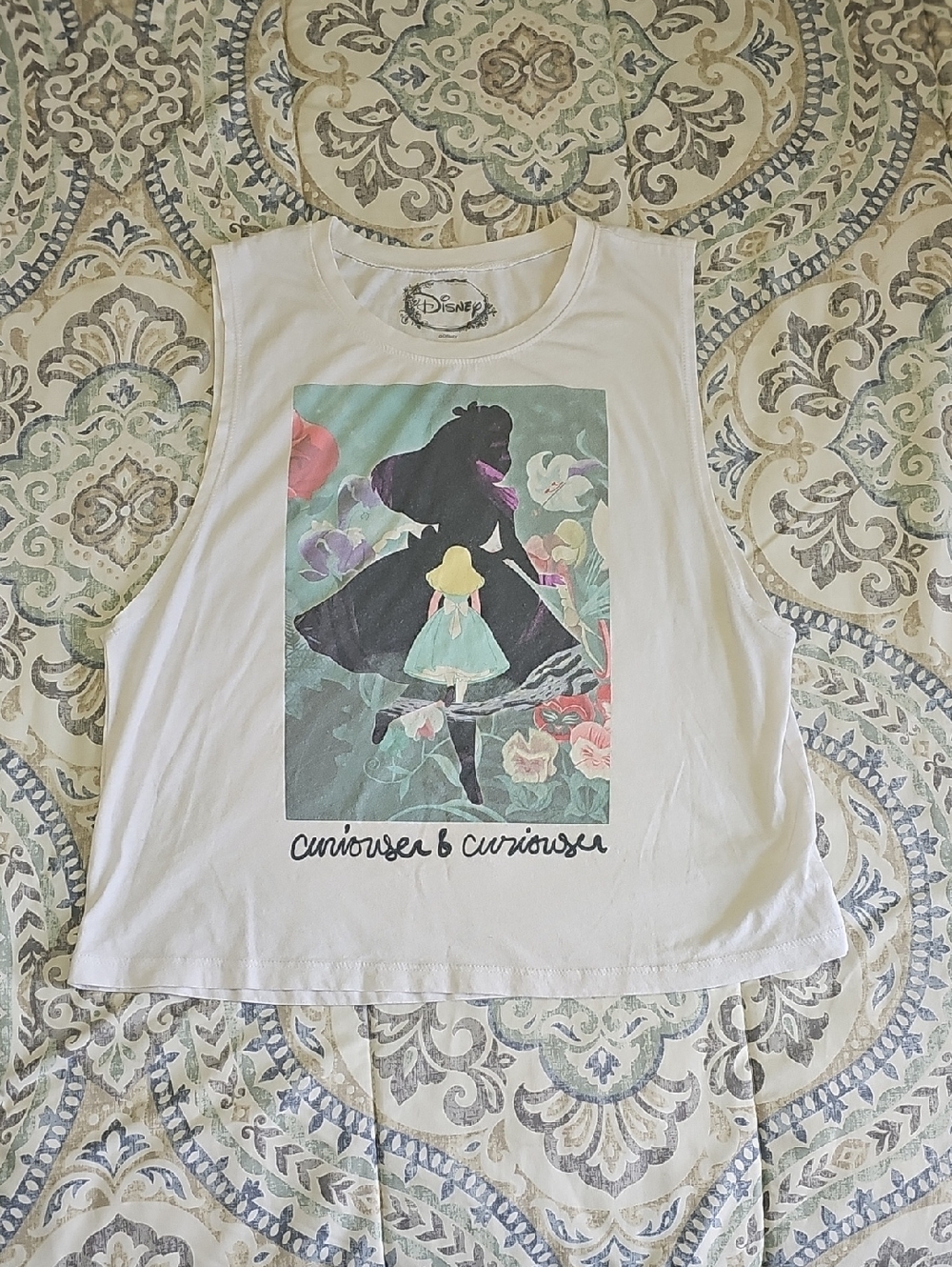 Disney Alice in Wonderland Graphic Tank - White
